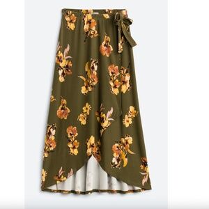 NWT StitchFix Loveappella COLETTE Madyson Faux Wrap Knit Midi Skirt
